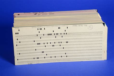 Noun [ edit] punch card (plural punch cards) A card that can have holes or notches cut in it, especially one for storing data, that can be sorted according to combinations of holes present or absent. ( computing, historical) Such a card, the size of a US dollar bill and having 80 columns of 12 rows, used in early mainframe computers .